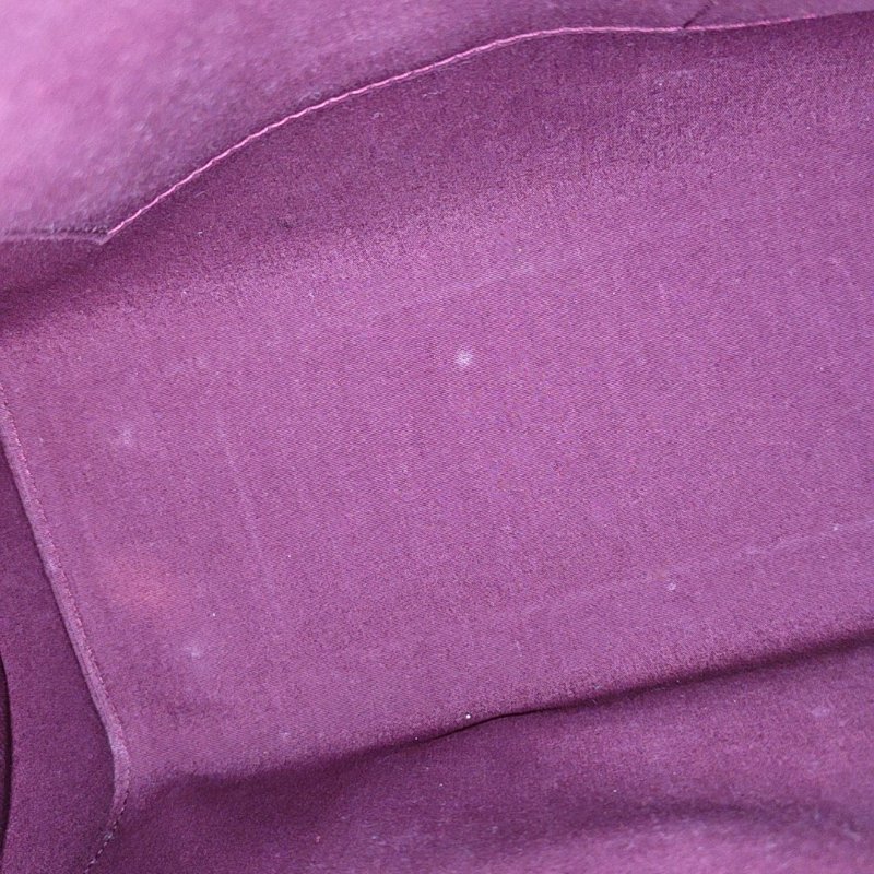 LOUIS VUITTON BREA中號紅色漆皮老花壓紋醫生包單肩包手提包金色五金可拆卸肩帶-11