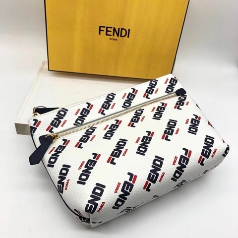 Fendi clutch bag ( white )