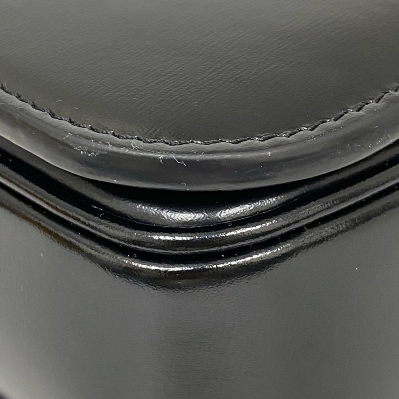 △ Celine 思琳 Medium Classic Triomphe Black Calfskin Shoulder Bag 黑色小牛皮肩背袋 -257027267-10