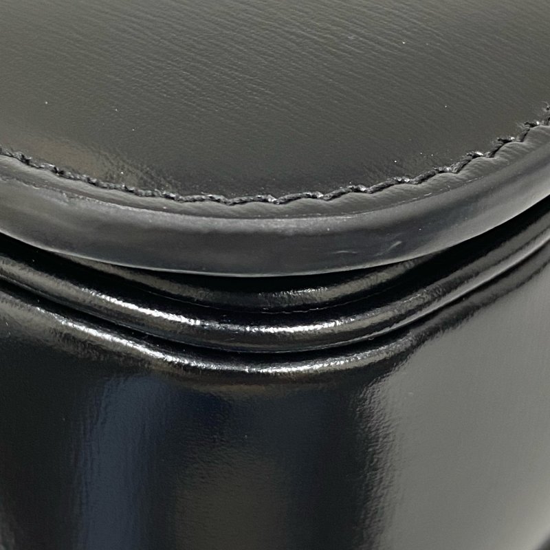 △ Celine 思琳 Medium Classic Triomphe Black Calfskin Shoulder Bag 黑色小牛皮肩背袋 -257027267-11
