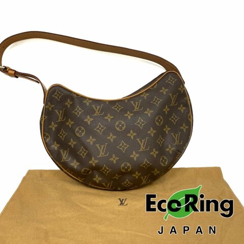 △ Louis Vuitton 路易威登 Croissant Brown Coated Canvas Monogram Shoulder Bag M51510 啡色塗層帆布經典花紋肩背袋 M51510 -257027500