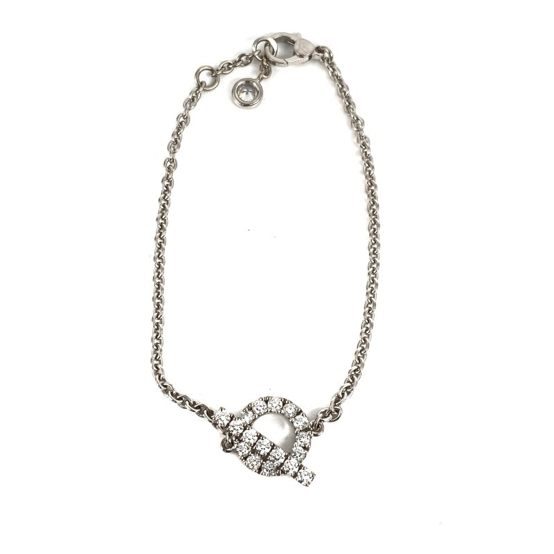 △ Hermes 愛馬仕 Finesse 18K White Gold D0.55ct Diamond Bracelet 4.06g 18K白金D0.55ct鑽石手鍊4.06g -257027468-1