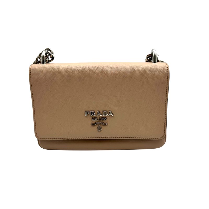 【美收精品】PRADA 粉色肩背包 C-138【隔月月中將轉賣至日本 上架期限30天】-0