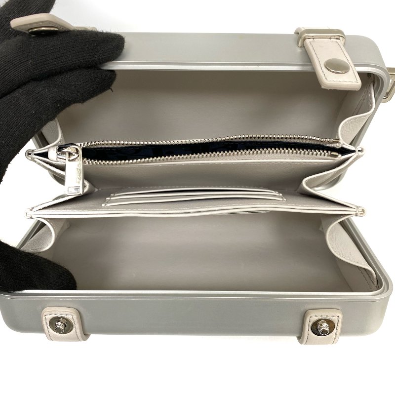 △ Dior x Rimowa 迪奧xRimowa Silver Polycarbonate Mini Suitcase Shoulder Bag 銀色聚碳酸酯聯名行李箱肩背袋 - 257027393-14
