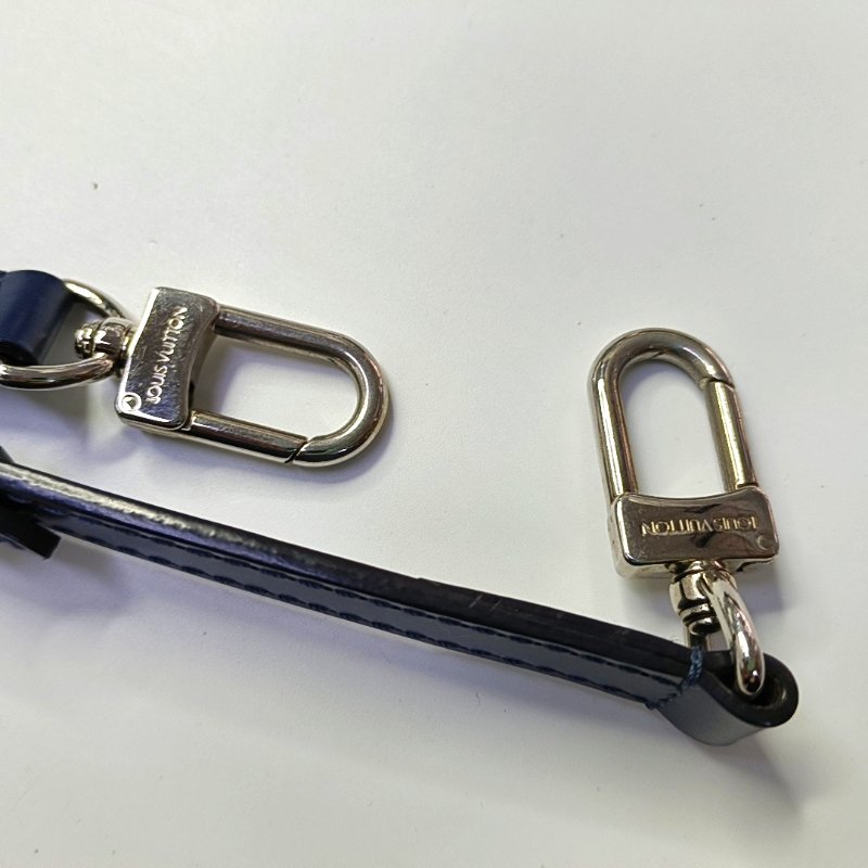 LOUIS VUITTON BREA中號藍色EPI牛皮水波紋醫生包單肩包手提包銀色五金可拆卸肩帶-11