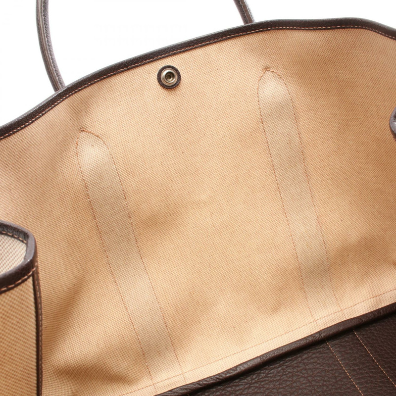 愛馬仕 Garden Party MM 大號托特包，Toile H Negonda Ecru Havane 印花，二手 SHW-5