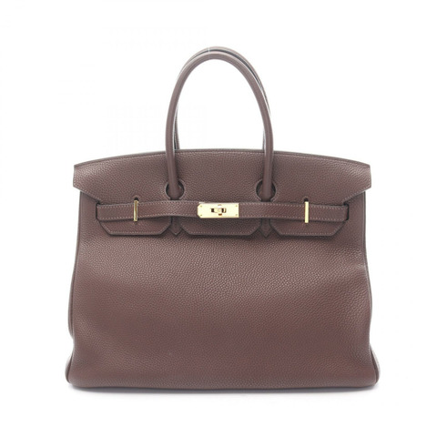HERMES Birkin 35 手提包 K Togo 皮革巧克力色二手女式 GHW