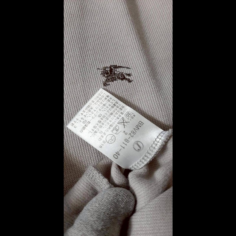 (日本製MIJ)BURBERRY 博柏利 BLACK LABEL 黑標 戰馬 男卡其灰立領外套2號-8