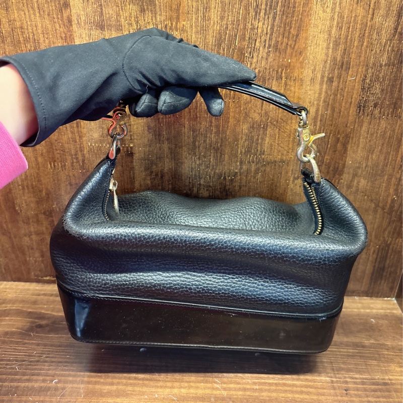 Versace 黑色手提包-1