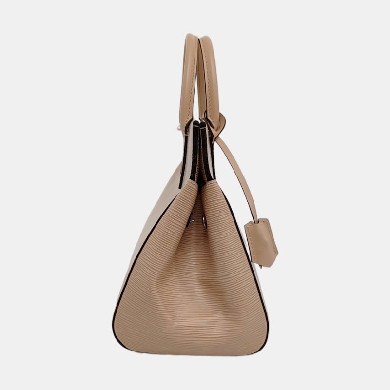 LOUIS VUITTON MARLY中號卡其色EPI牛皮水波紋斜挎包手提包單肩包銀色五金可拆卸肩帶-3