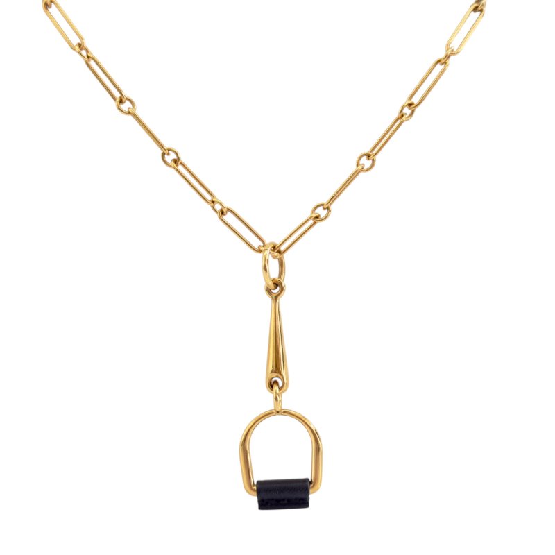 HERMES Heritage Equestre 小號 頸鏈-0