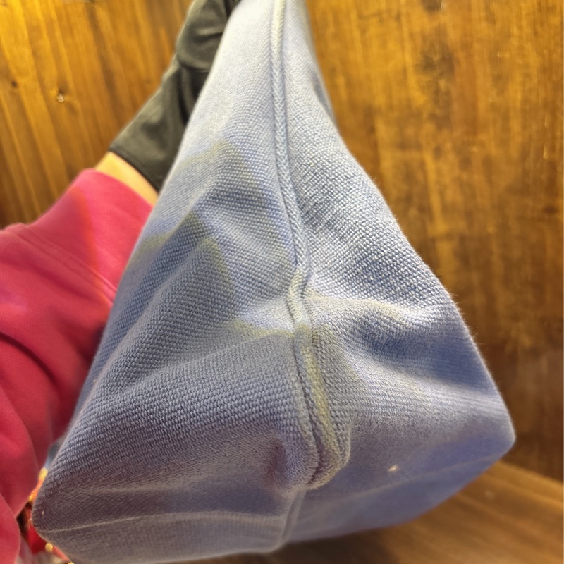 Bottega Venetia 藍色帆布手提袋-3