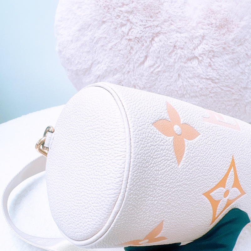 近新 Lv papillon bb by the pool 漸變米黃色 巴比龍/手提斜挎包-7