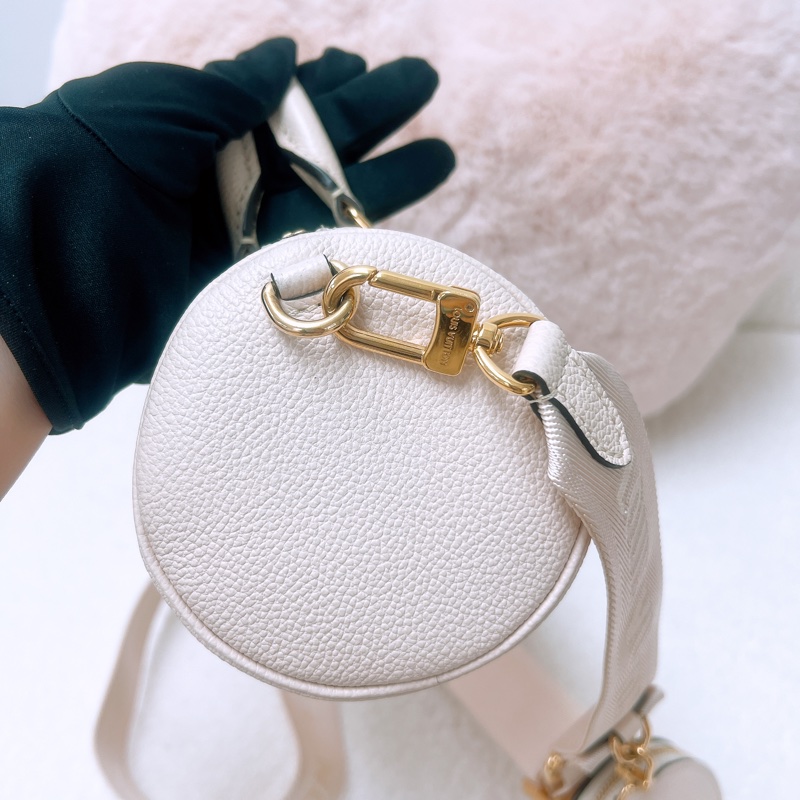 近新 Lv papillon bb by the pool 漸變米黃色 巴比龍/手提斜挎包-9