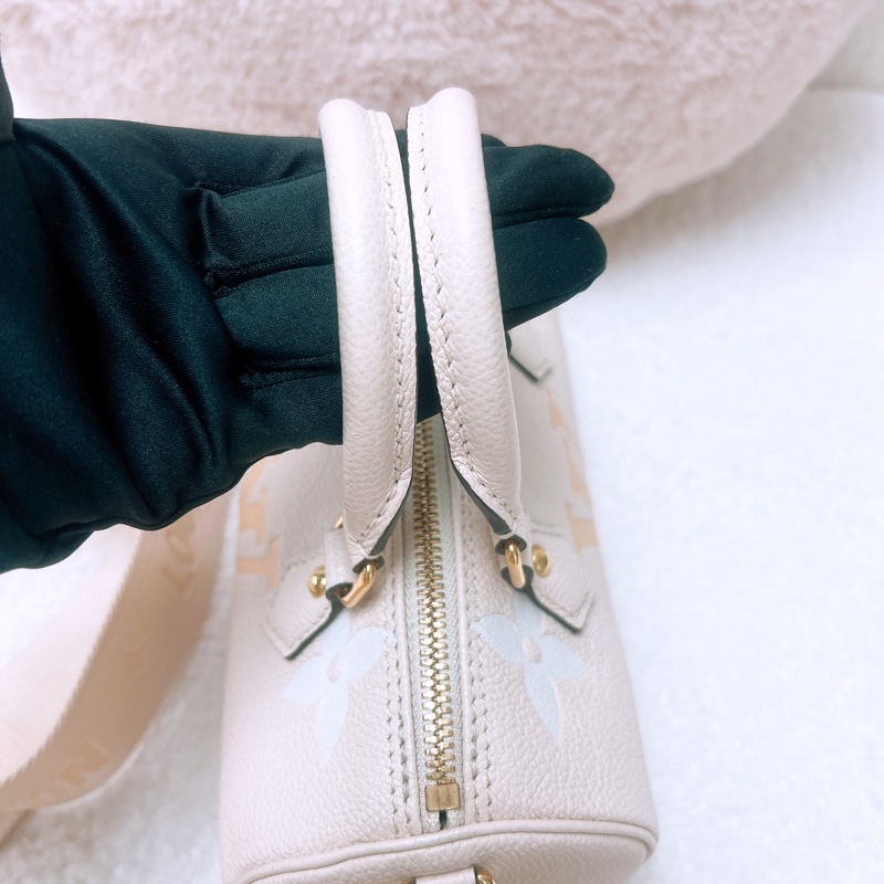 近新 Lv papillon bb by the pool 漸變米黃色 巴比龍/手提斜挎包-10