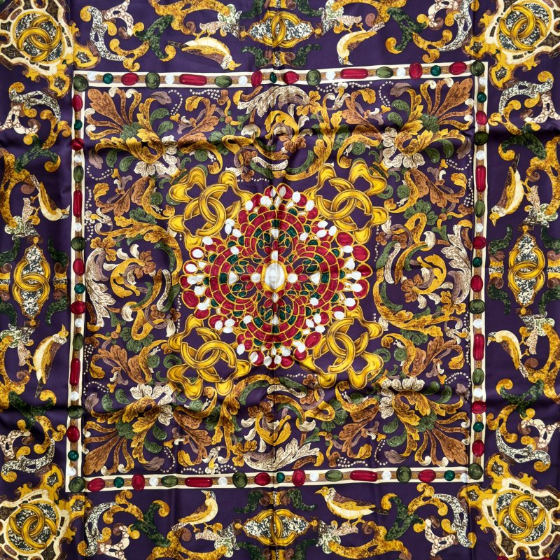 CHANEL CC 中古 絲巾-1