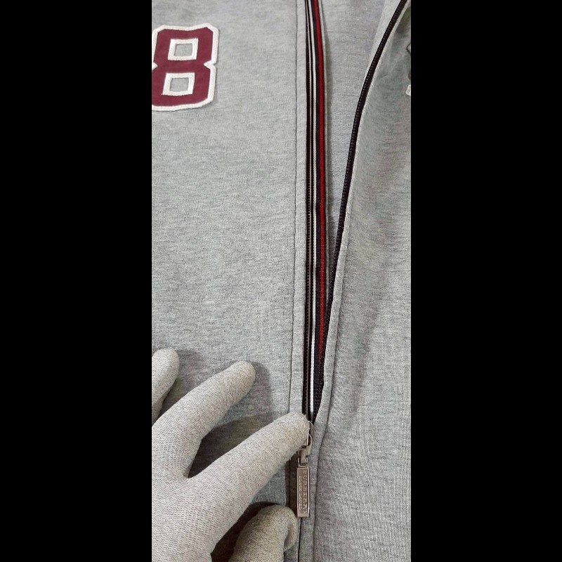 絕版BURBERRY 博柏利 BLACK LABEL 黑標 戰馬 男灰色運動休閒外套2號-6