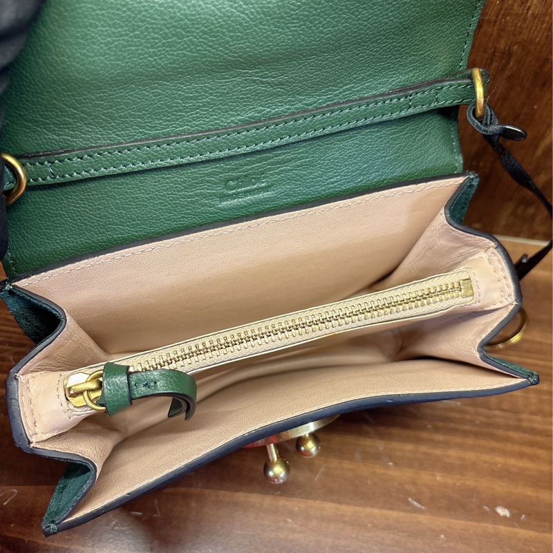 Chloe C Bag 綠色鏈條包-3