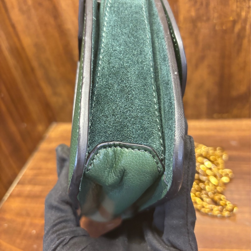 Chloe C Bag 綠色鏈條包-4