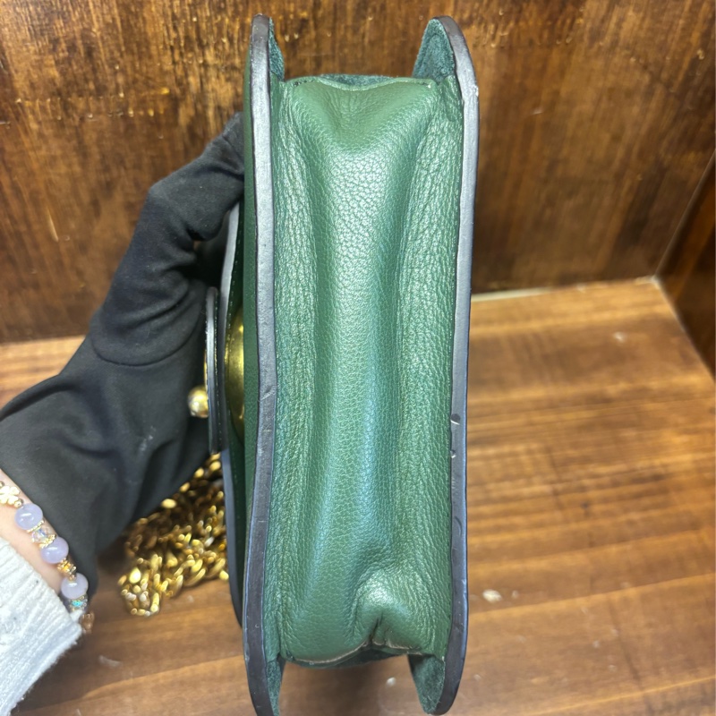 Chloe C Bag 綠色鏈條包-6