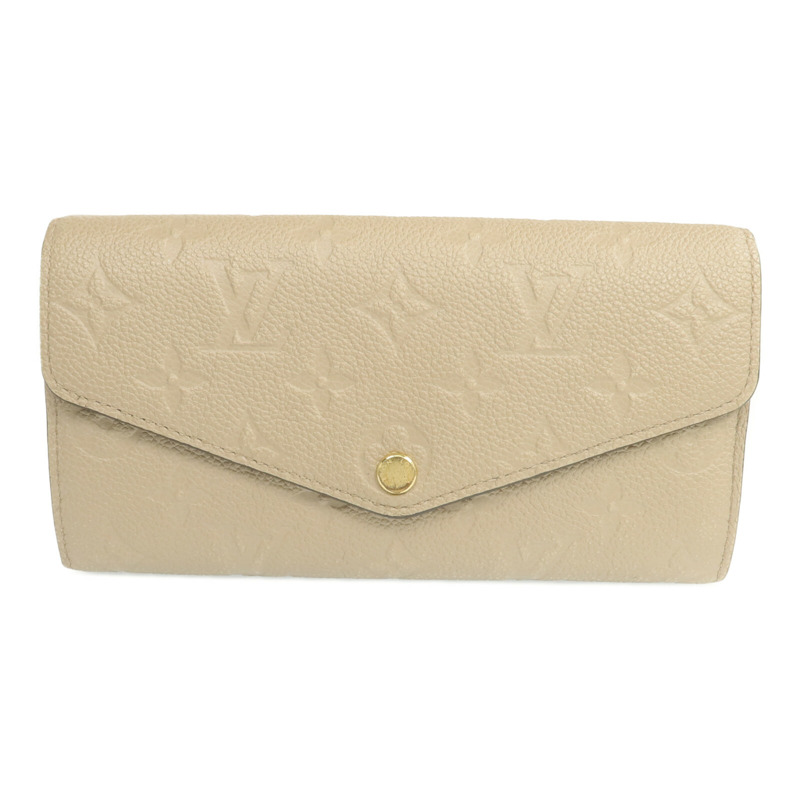 LOUIS VUITTON Monogram Empreinte Sarah Wallet金扣長錢包-0
