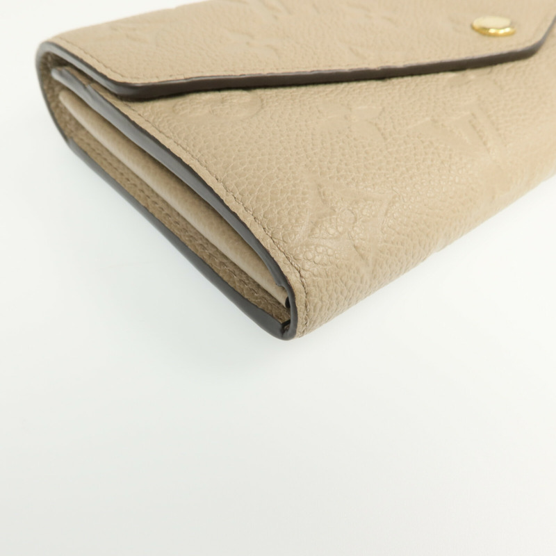 LOUIS VUITTON Monogram Empreinte Sarah Wallet金扣長錢包-7