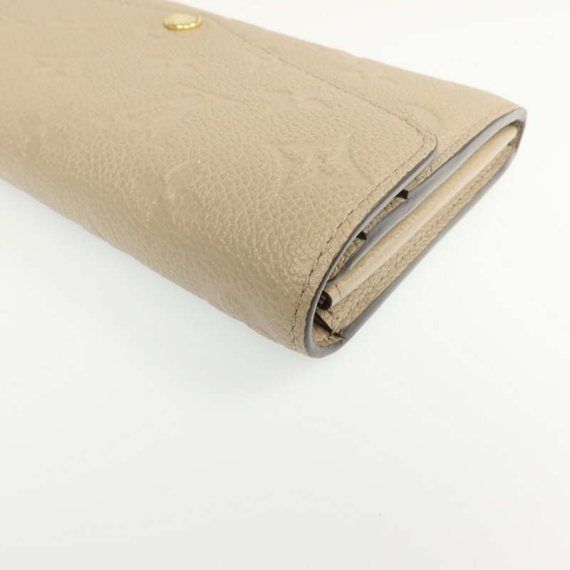 LOUIS VUITTON Monogram Empreinte Sarah Wallet金扣長錢包-9