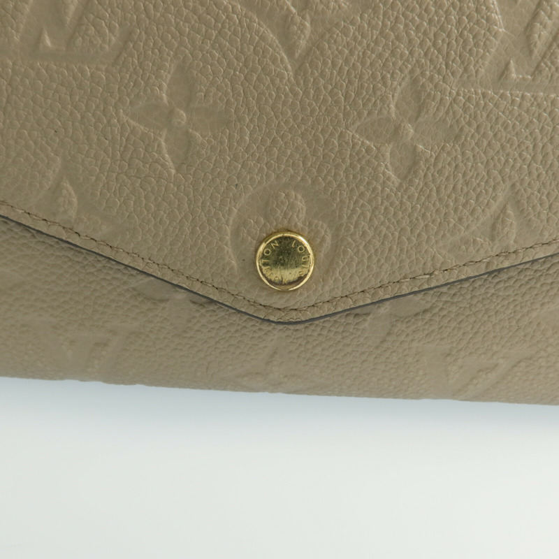 LOUIS VUITTON Monogram Empreinte Sarah Wallet金扣長錢包-10