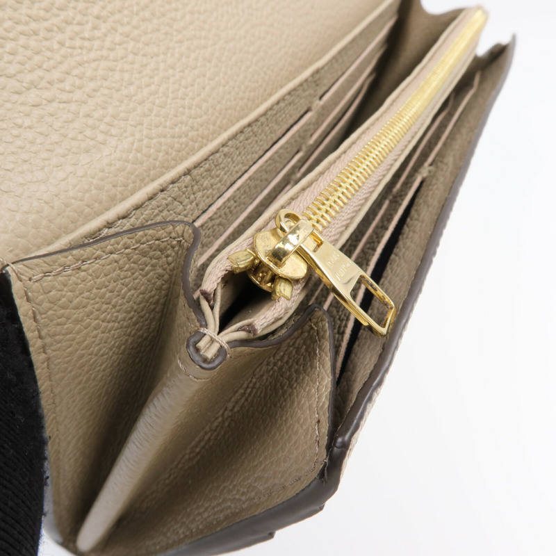 LOUIS VUITTON Monogram Empreinte Sarah Wallet金扣長錢包-14