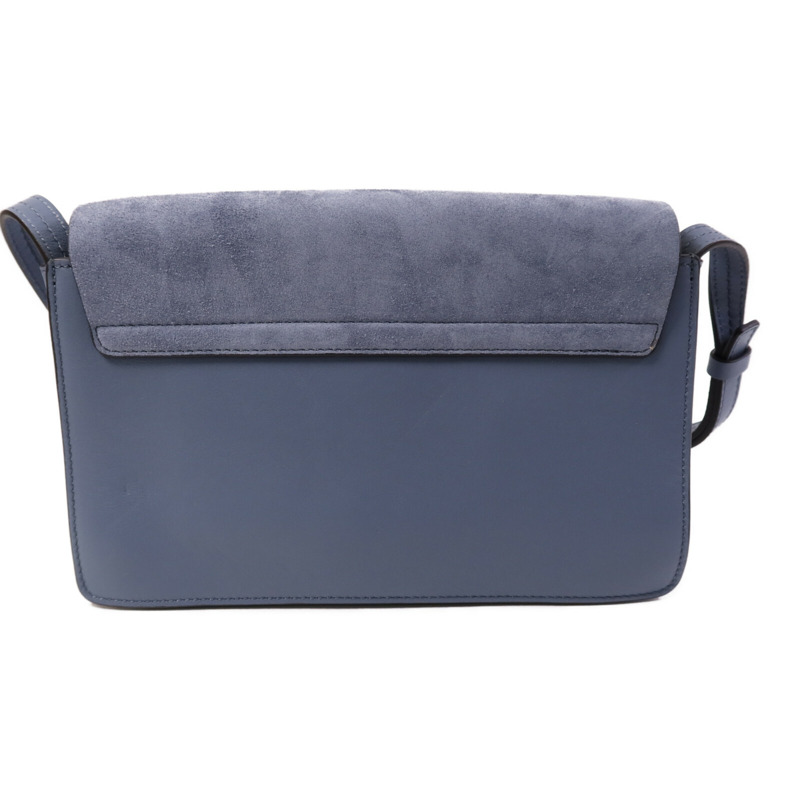 Chloe 牛皮/麂皮皮革Faye Bag金扣肩背袋-2