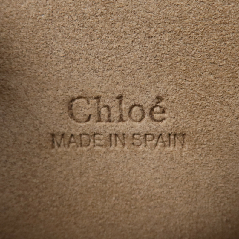 Chloe 牛皮/麂皮皮革Faye Bag金扣肩背袋-5