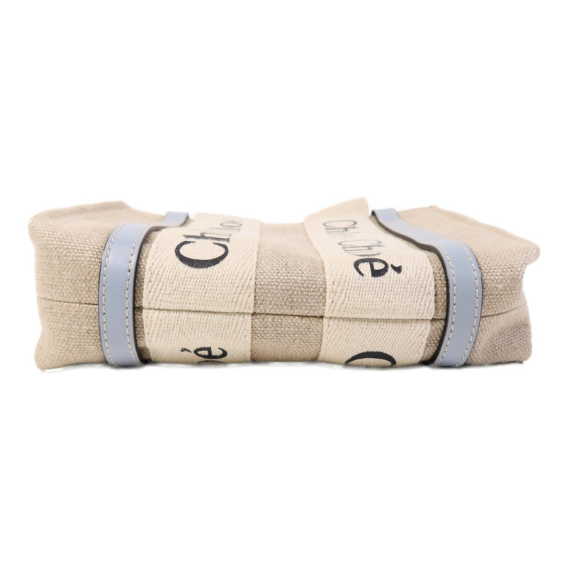 Chloe 帆布Mini Woody Tote手挽肩背兩用袋-3