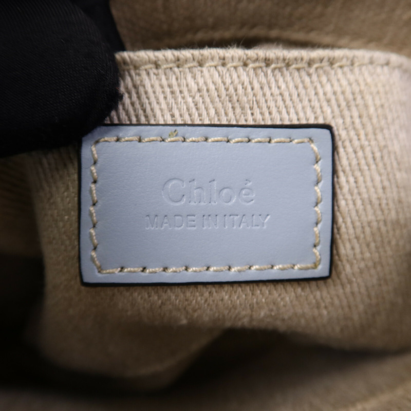 Chloe 帆布Mini Woody Tote手挽肩背兩用袋-5