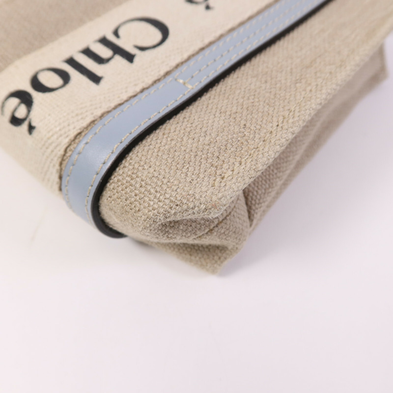 Chloe 帆布Mini Woody Tote手挽肩背兩用袋-10