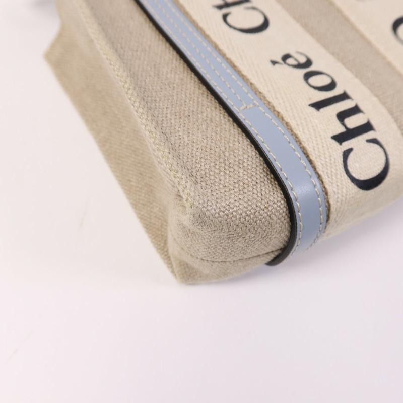 Chloe 帆布Mini Woody Tote手挽肩背兩用袋-11