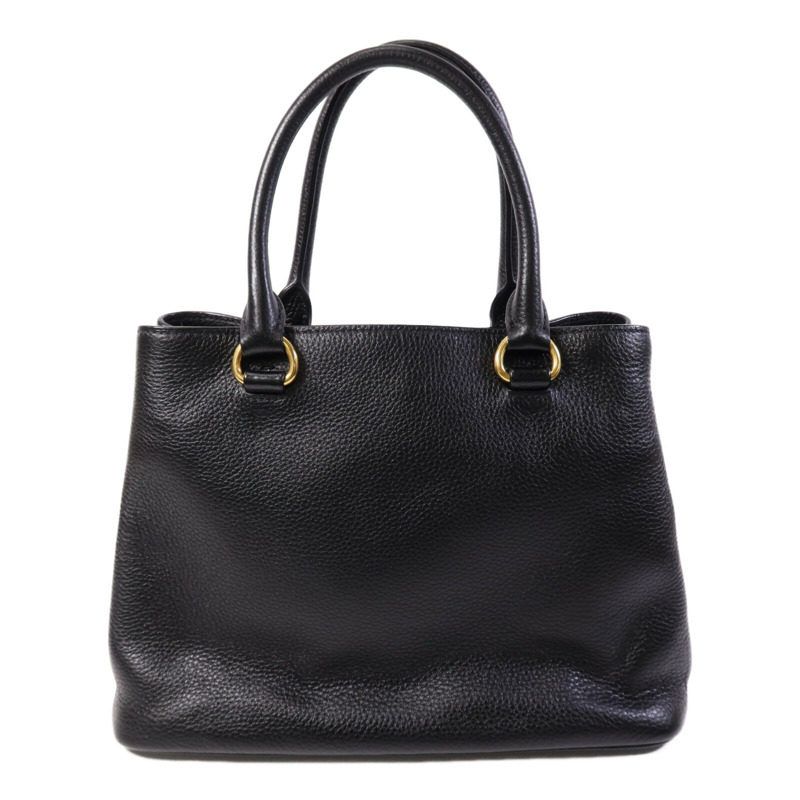 PRADA 牛皮皮革2 Way Shoulder Bag金扣手挽肩背兩用袋-2