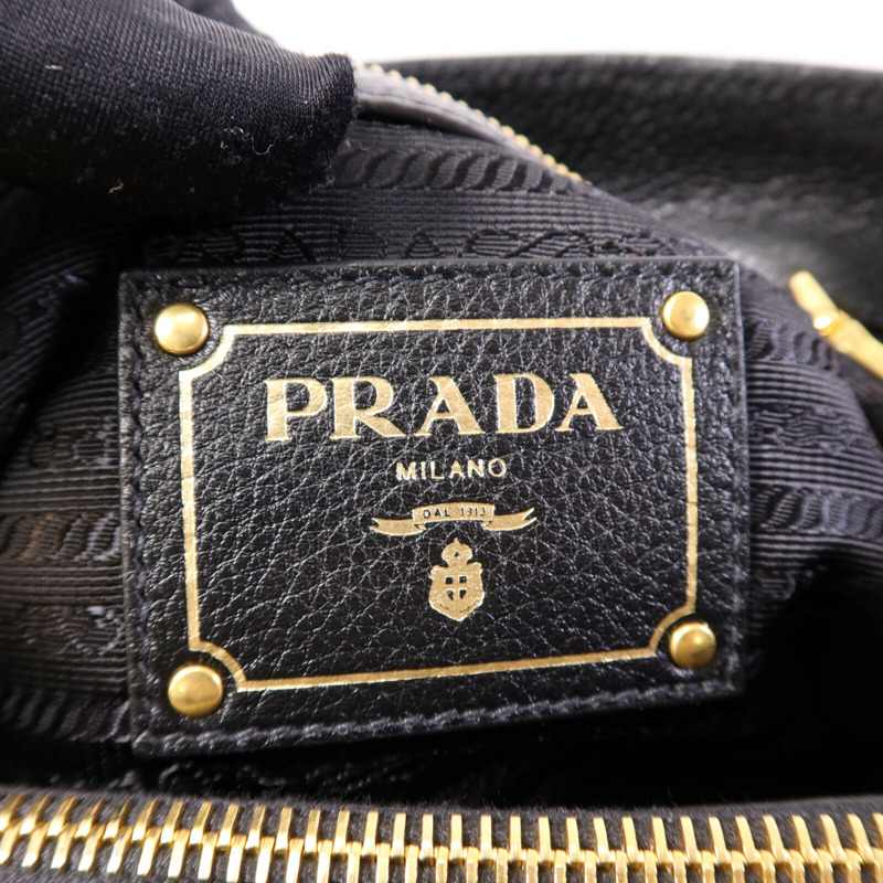 PRADA 牛皮皮革2 Way Shoulder Bag金扣手挽肩背兩用袋-5