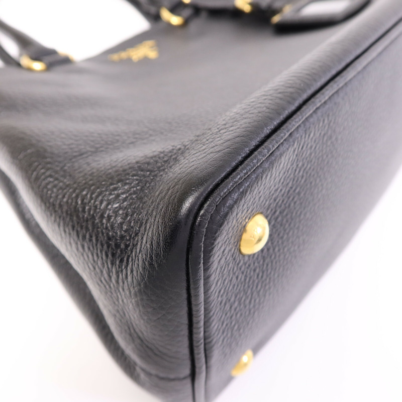 PRADA 牛皮皮革2 Way Shoulder Bag金扣手挽肩背兩用袋-12