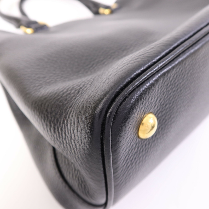 PRADA 牛皮皮革2 Way Shoulder Bag金扣手挽肩背兩用袋-14