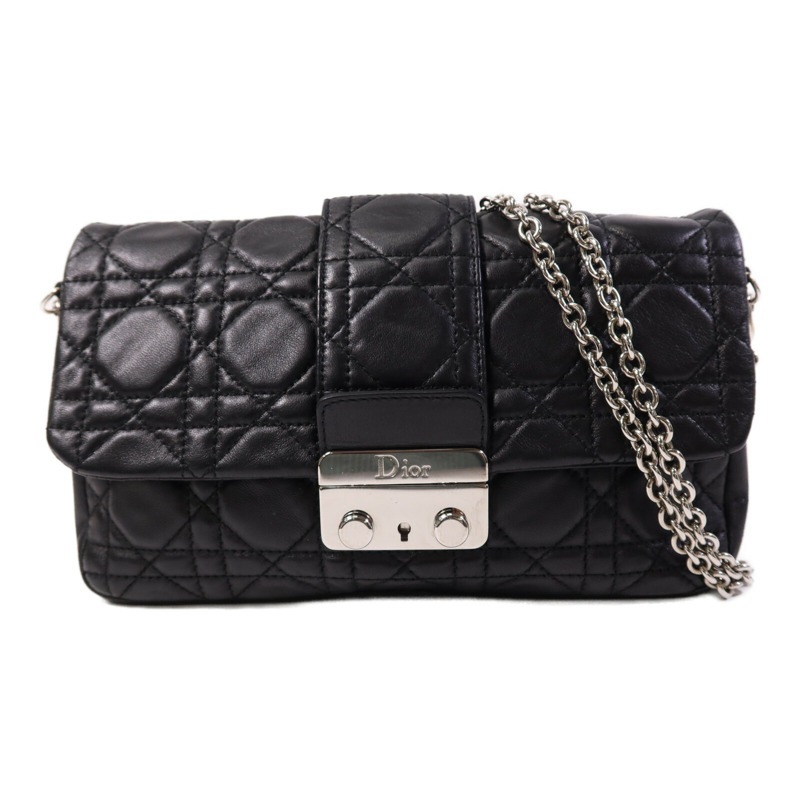 Dior 羊皮皮革Shoulder Bag銀扣鏈帶肩背袋-0
