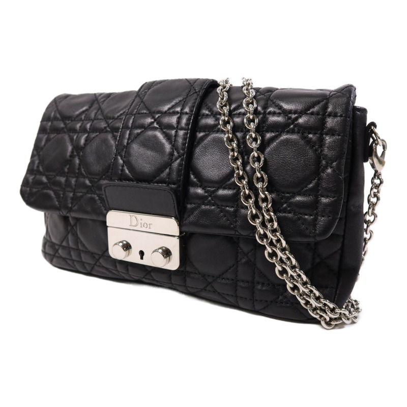 Dior 羊皮皮革Shoulder Bag銀扣鏈帶肩背袋-1