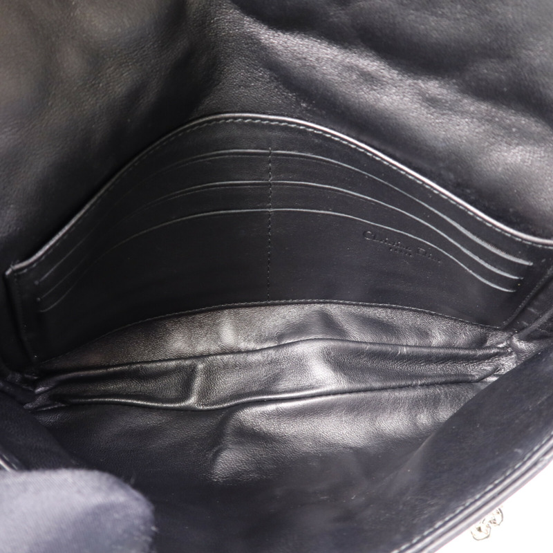 Dior 羊皮皮革Shoulder Bag銀扣鏈帶肩背袋-4