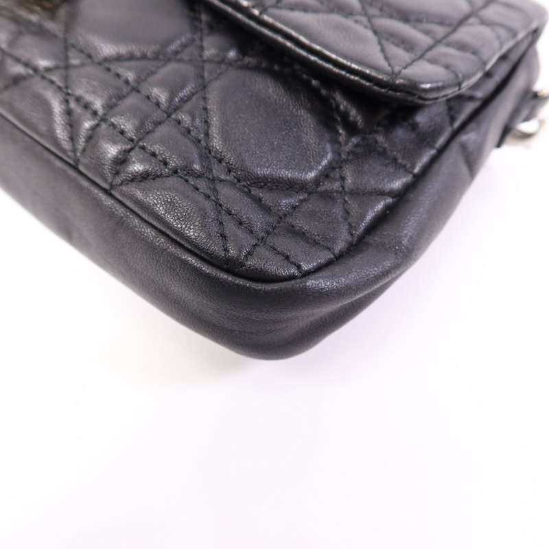 Dior 羊皮皮革Shoulder Bag銀扣鏈帶肩背袋-9