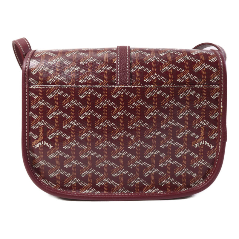 GOYARD 塗層帆布Belvedere PM銀扣肩背袋-2