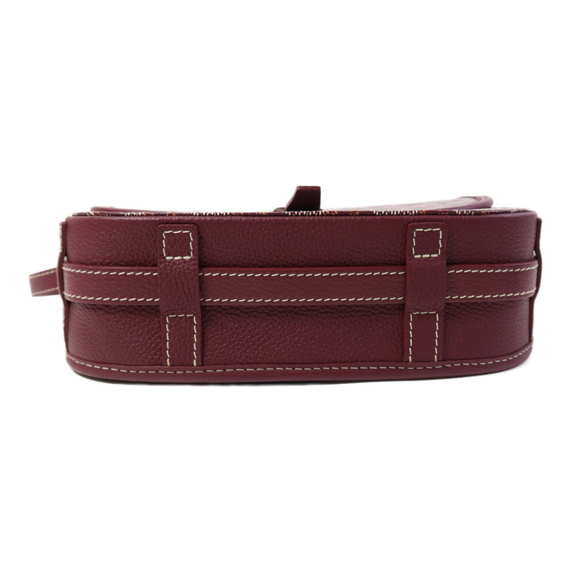 GOYARD 塗層帆布Belvedere PM銀扣肩背袋-3