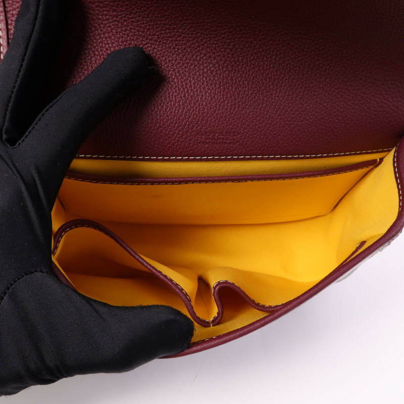 GOYARD 塗層帆布Belvedere PM銀扣肩背袋-4