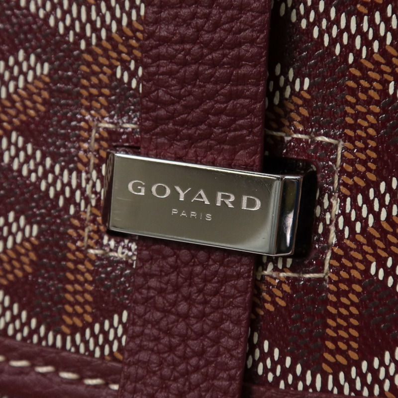 GOYARD 塗層帆布Belvedere PM銀扣肩背袋-6