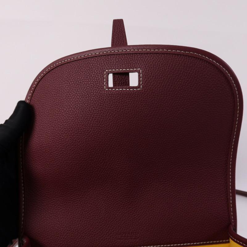 GOYARD 塗層帆布Belvedere PM銀扣肩背袋-13