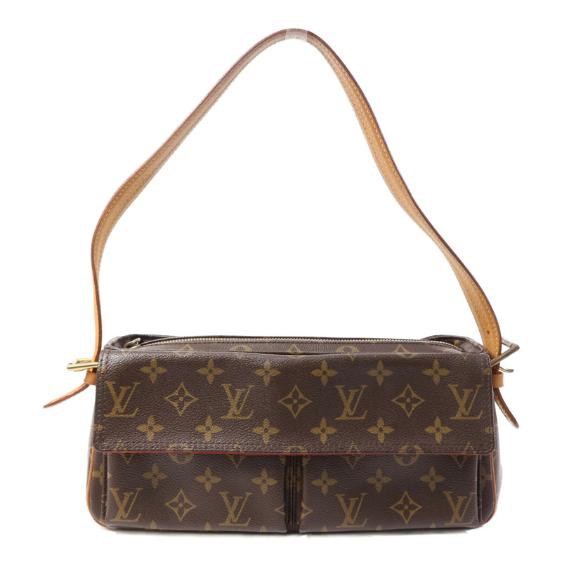 LOUIS VUITTON Monogram Viva Cite MM金扣肩背袋-0