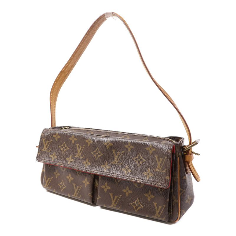 LOUIS VUITTON Monogram Viva Cite MM金扣肩背袋-1